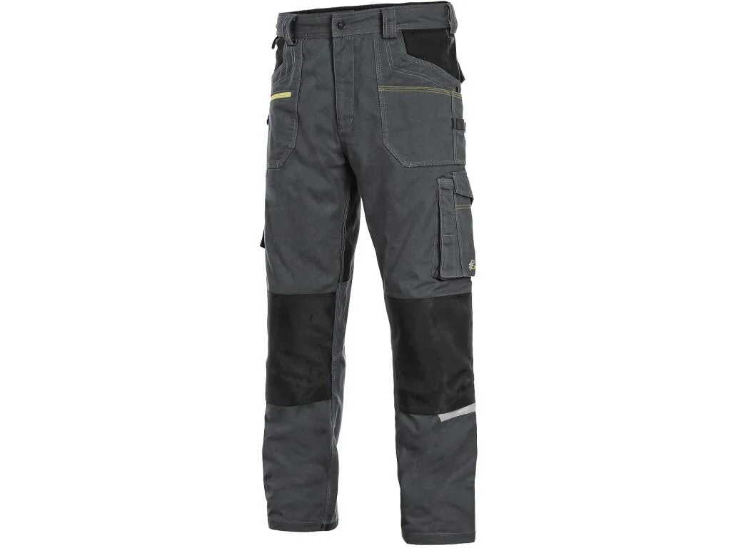 Nohavice CXS STRETCH, 170–176 cm, pánske, tmavosivo-čierne