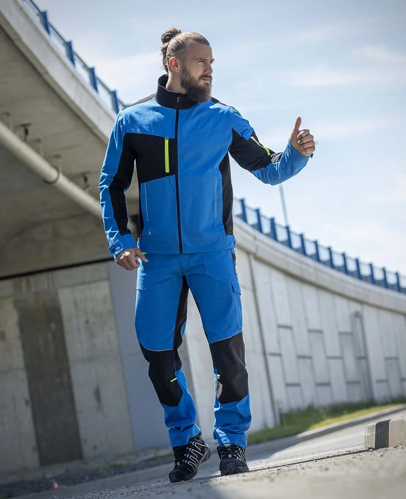 Strečová montérková blúza ARDON®4Xstretch® modrá – SLIM FIT pracovná blúza s Tabiflex®/Amalytton®