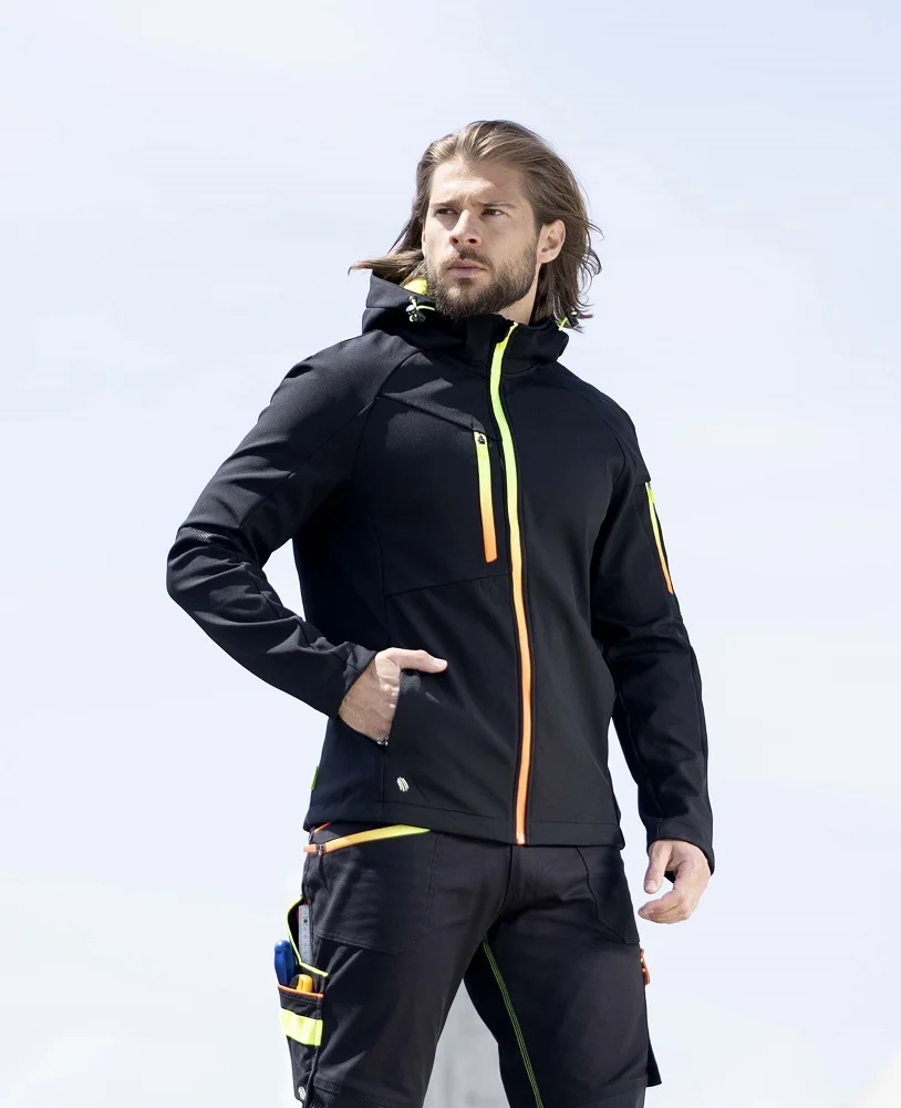 Softshellová bunda ElasticTech®Flexi ARDON®CREATRON® Čierna – strečová bunda s membránou a fleece