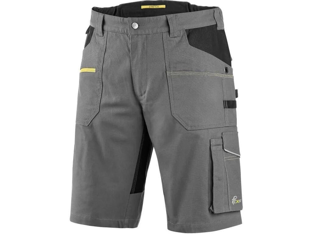 Montérkové kraťasy CXS STRETCH - šedo-čierne