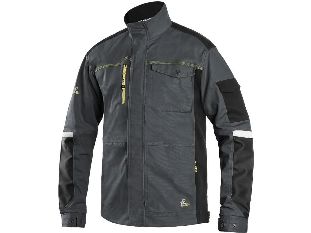 Blúza CXS STRETCH, 170–176 cm, pánska, tmavosivo-čierna