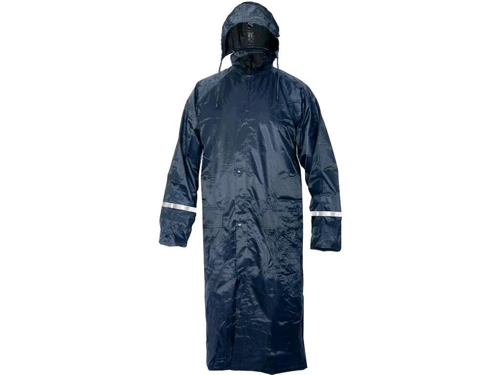Nepremokavý plášť CXS VENTO – ľahký pracovný plášť do dažďa, modrý