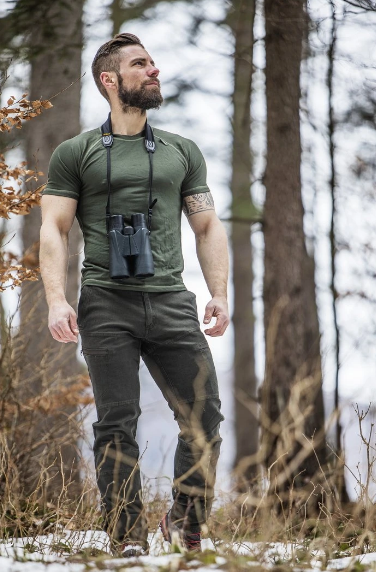 Pánske tričko MODAL KRR – funkčné antibakteriálne tričko (khaki)